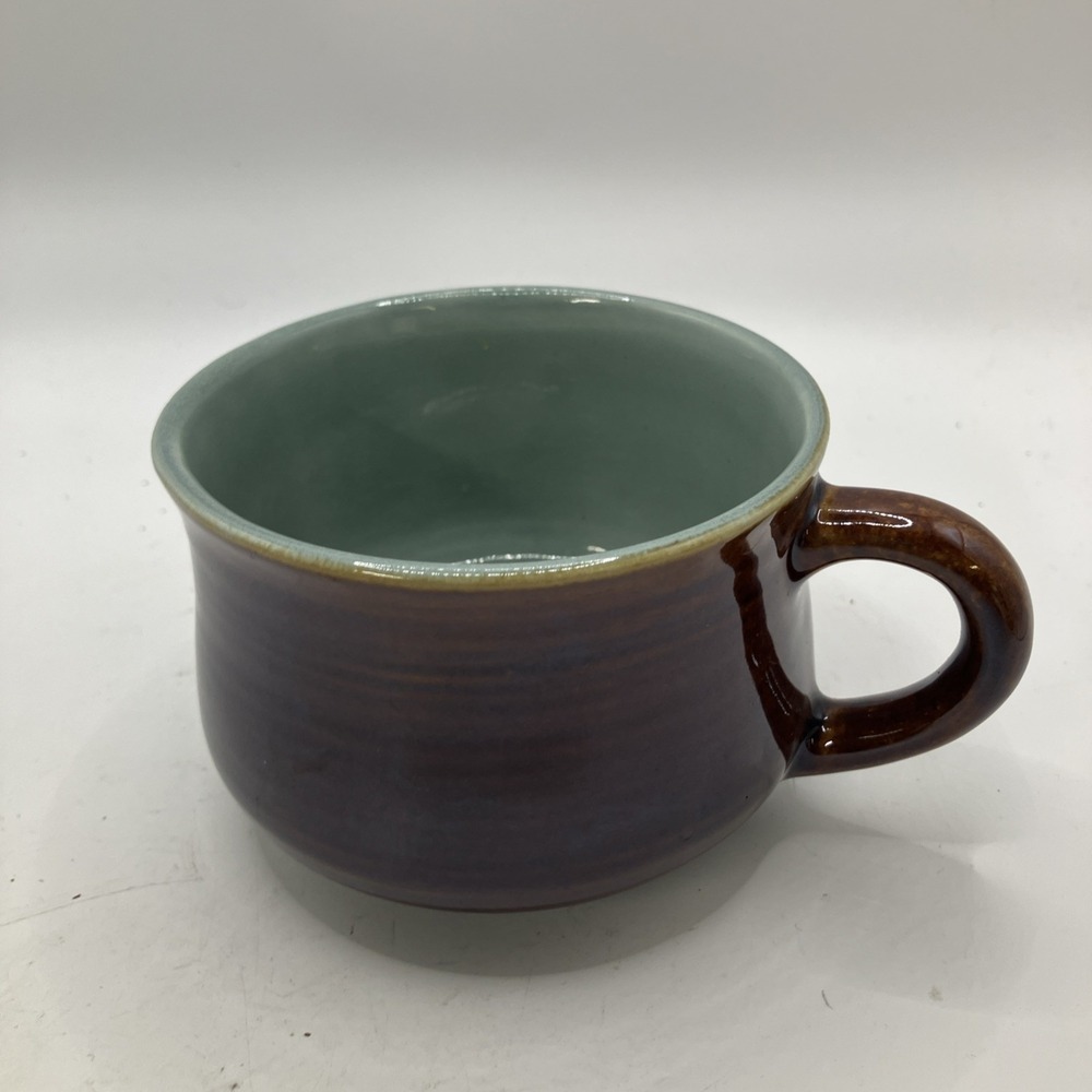 RED WING‎ VILLAGE POTTERY GREEN COFFEE CUP